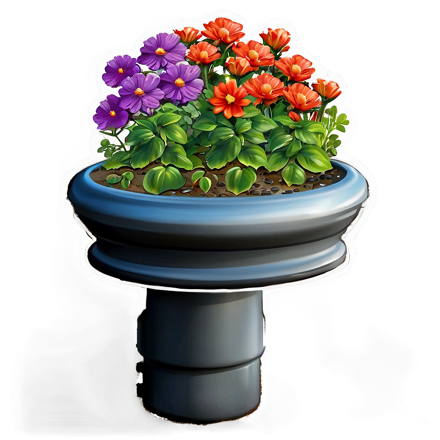 Water-saving Flower Bed Png Mev35 PNG Image