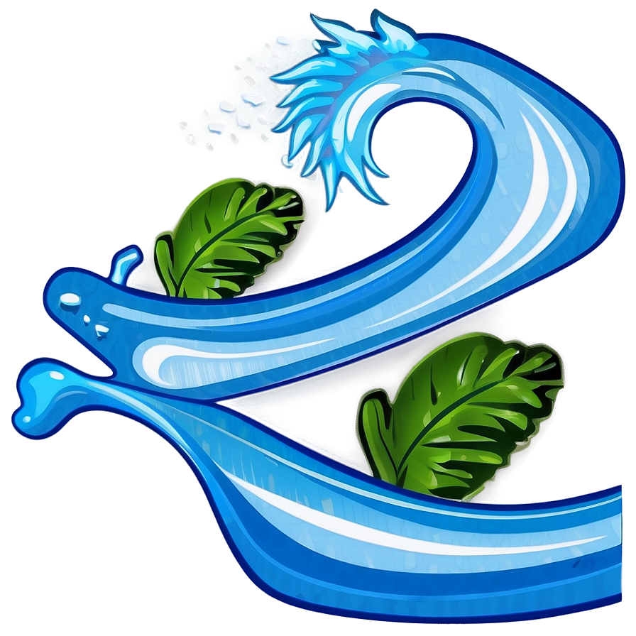 Water Wave Illustration Png Xjb PNG Image