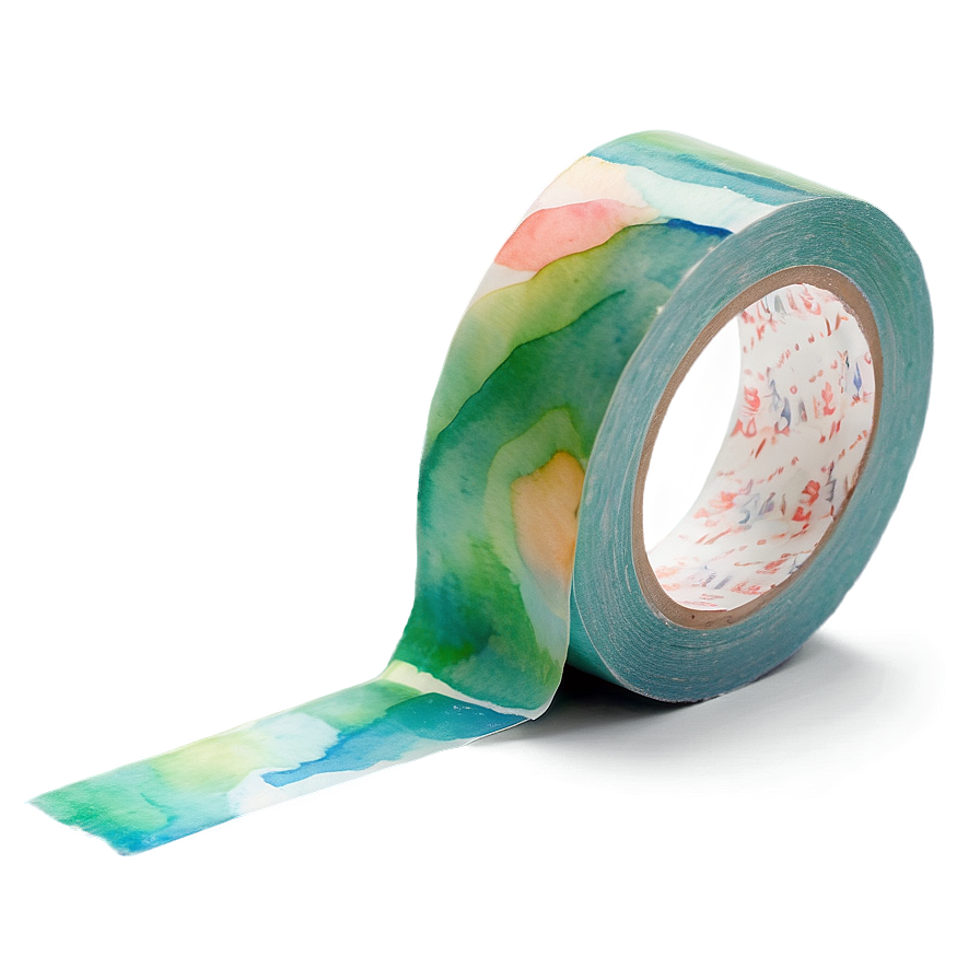 Watercolor Aesthetic Tape Png Edw68 PNG Image