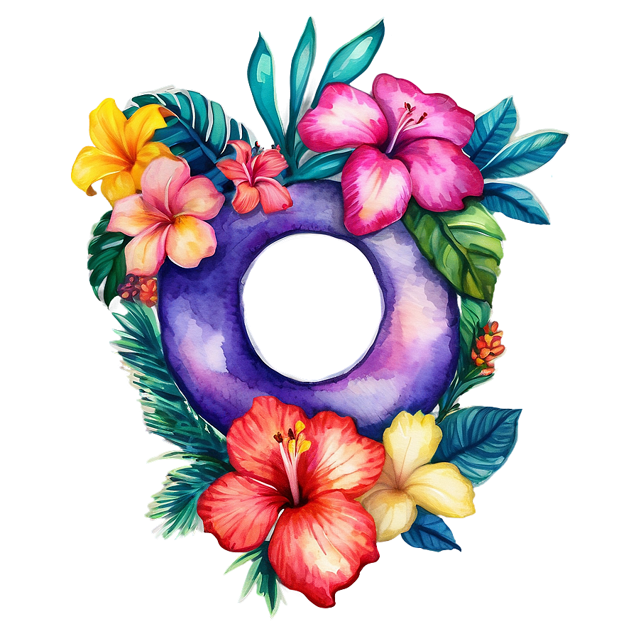 Watercolor Aloha Print Png Rpo PNG Image