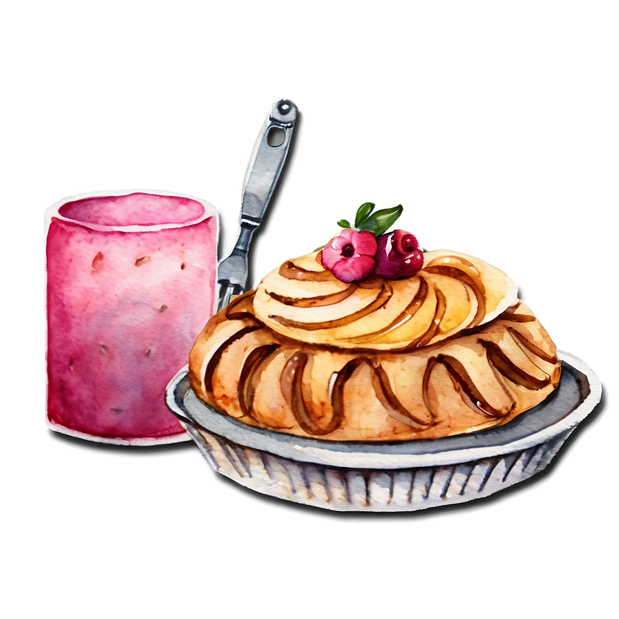 Watercolor Baking And Pastry Png 05032024 PNG Image