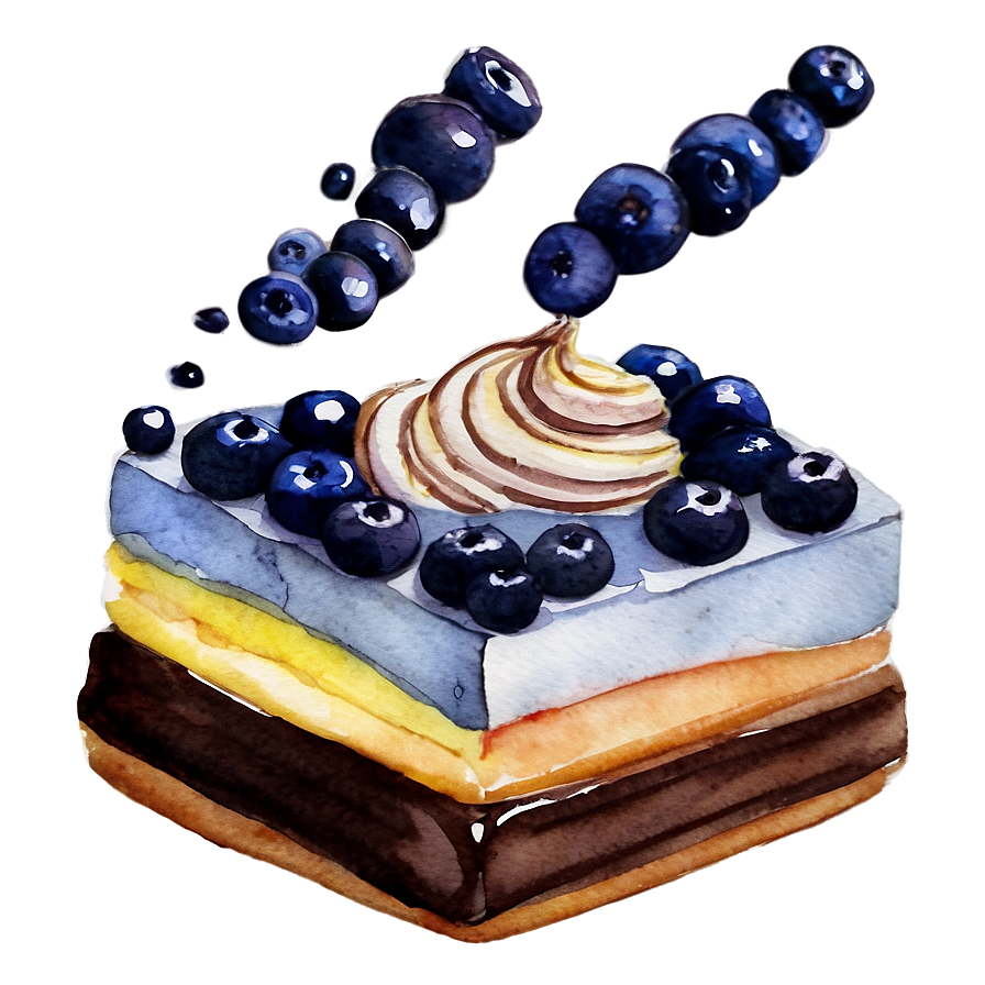 Watercolor Baking And Pastry Png 9 PNG Image