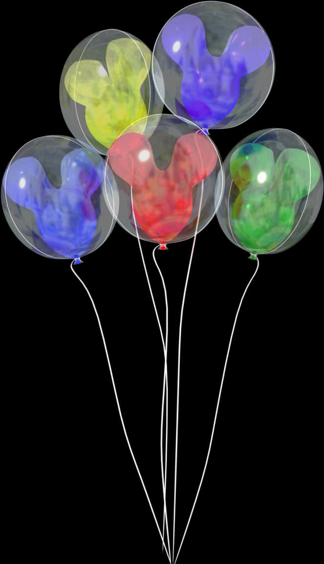 Watercolor Balloons Transparent Background PNG Image