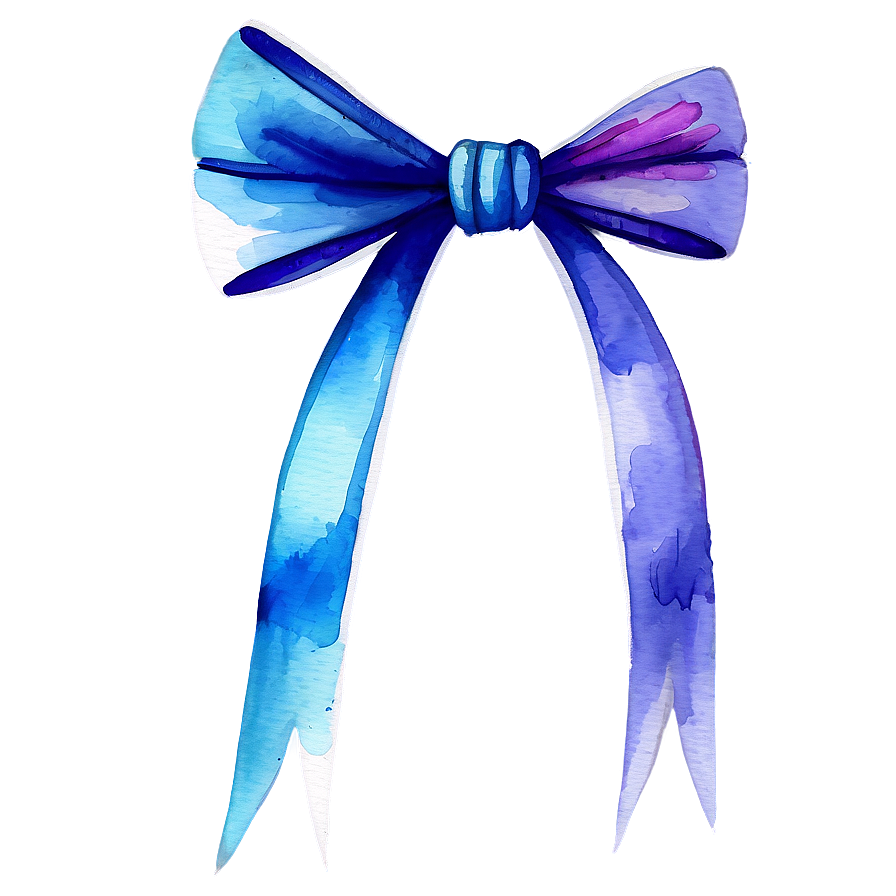 Watercolor Bow Png Sgo PNG Image