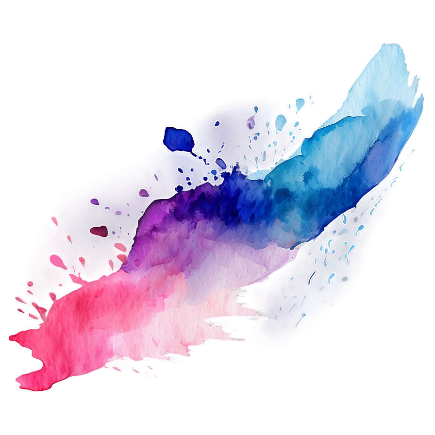 Watercolor Brushstroke Splash Png 9 PNG Image