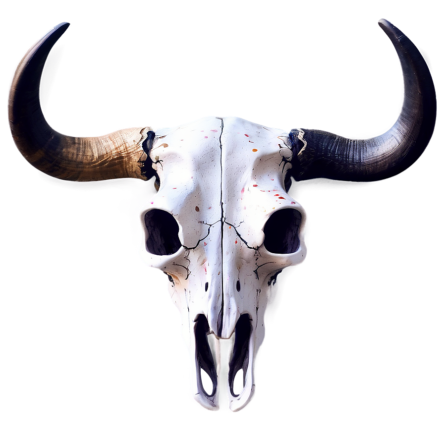 Watercolor Bull Skull Png Ehp PNG Image