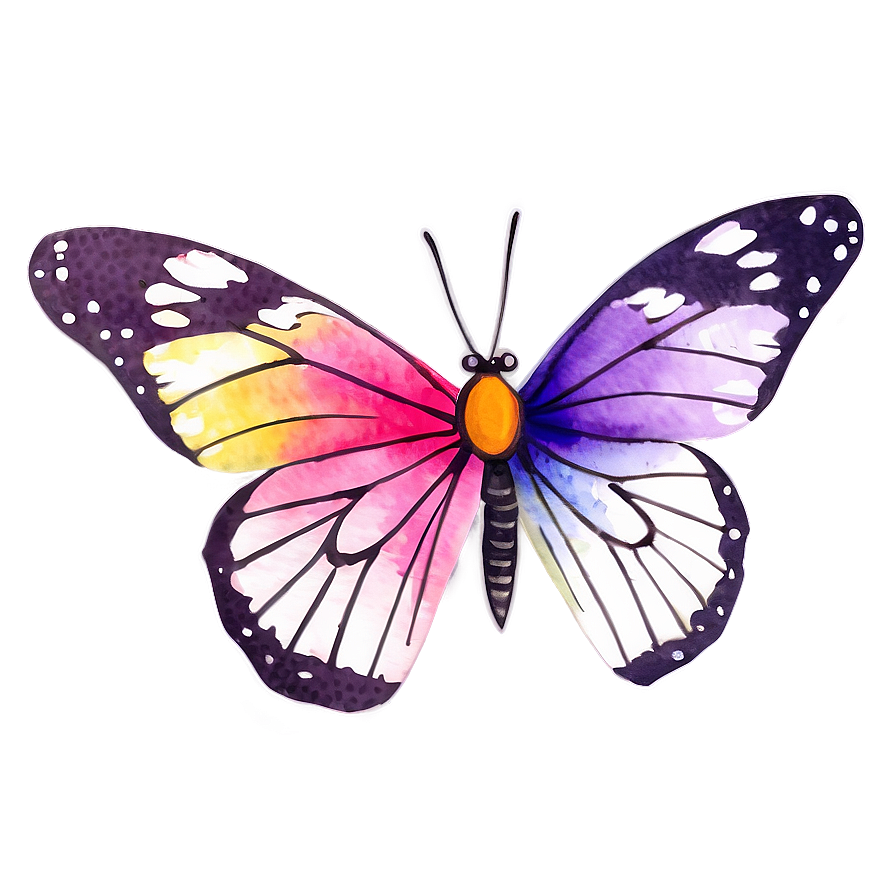 Watercolor Butterfly Design Png 53 PNG Image