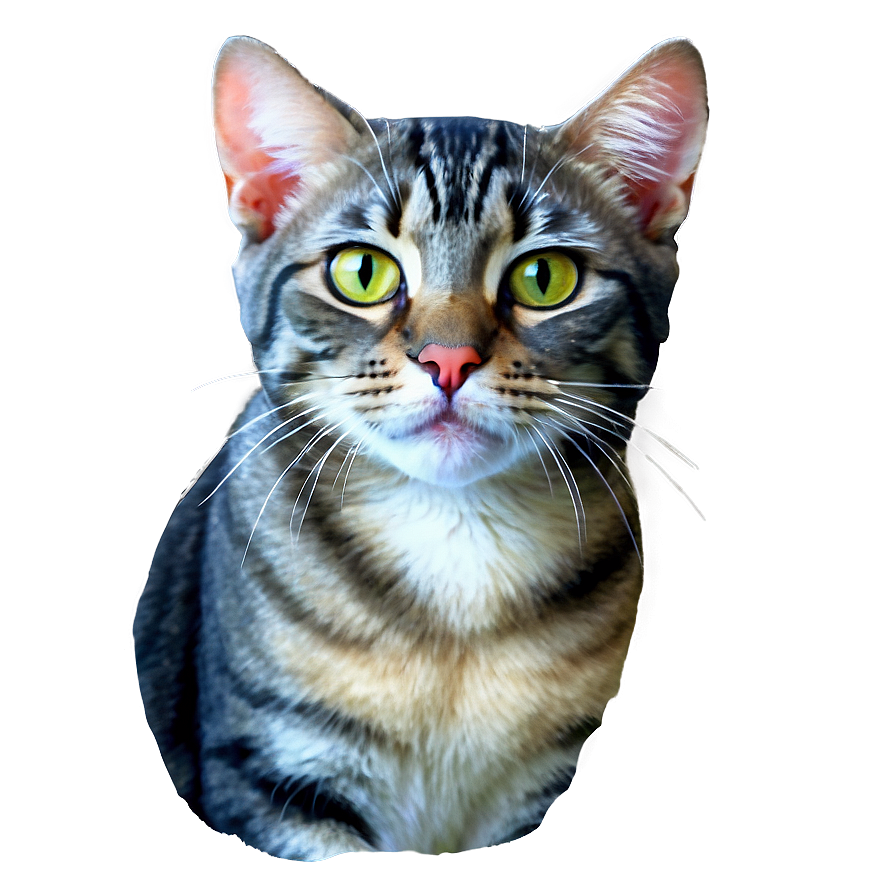 Watercolor Cat Face Png Jhi PNG Image