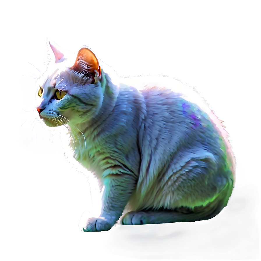 Watercolor Cat Filter Png 06282024 PNG Image