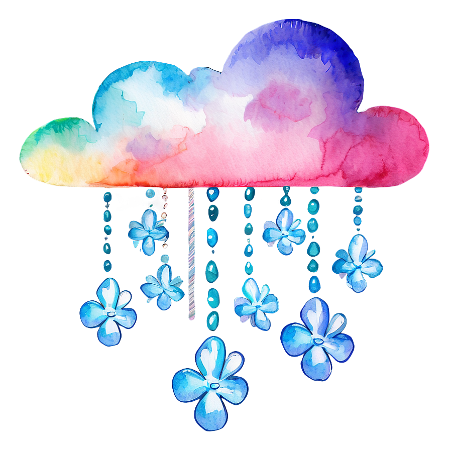 Watercolor Cloud Clipart Png Qcb PNG Image