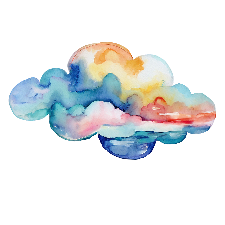 Watercolor Clouds Png 46 PNG Image