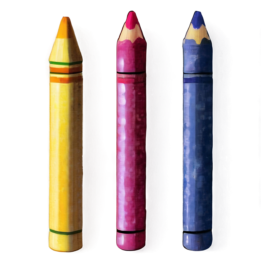 Watercolor Crayons Png Gqy5 PNG Image