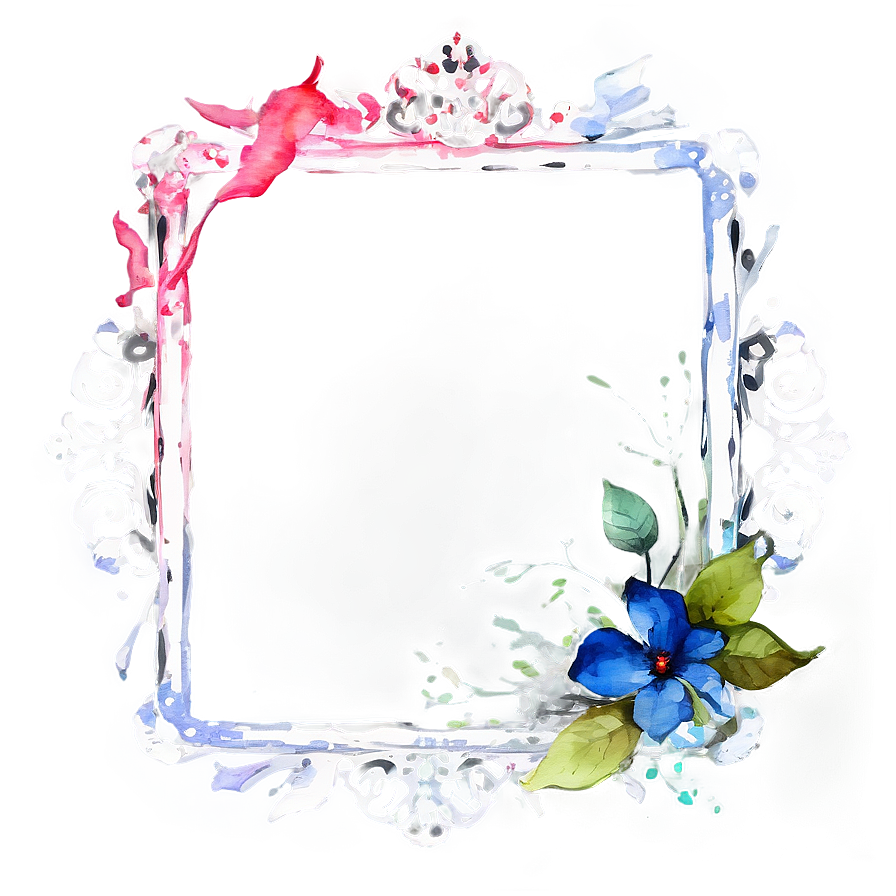 Watercolor Decorative Frame Png Tmq19 PNG Image