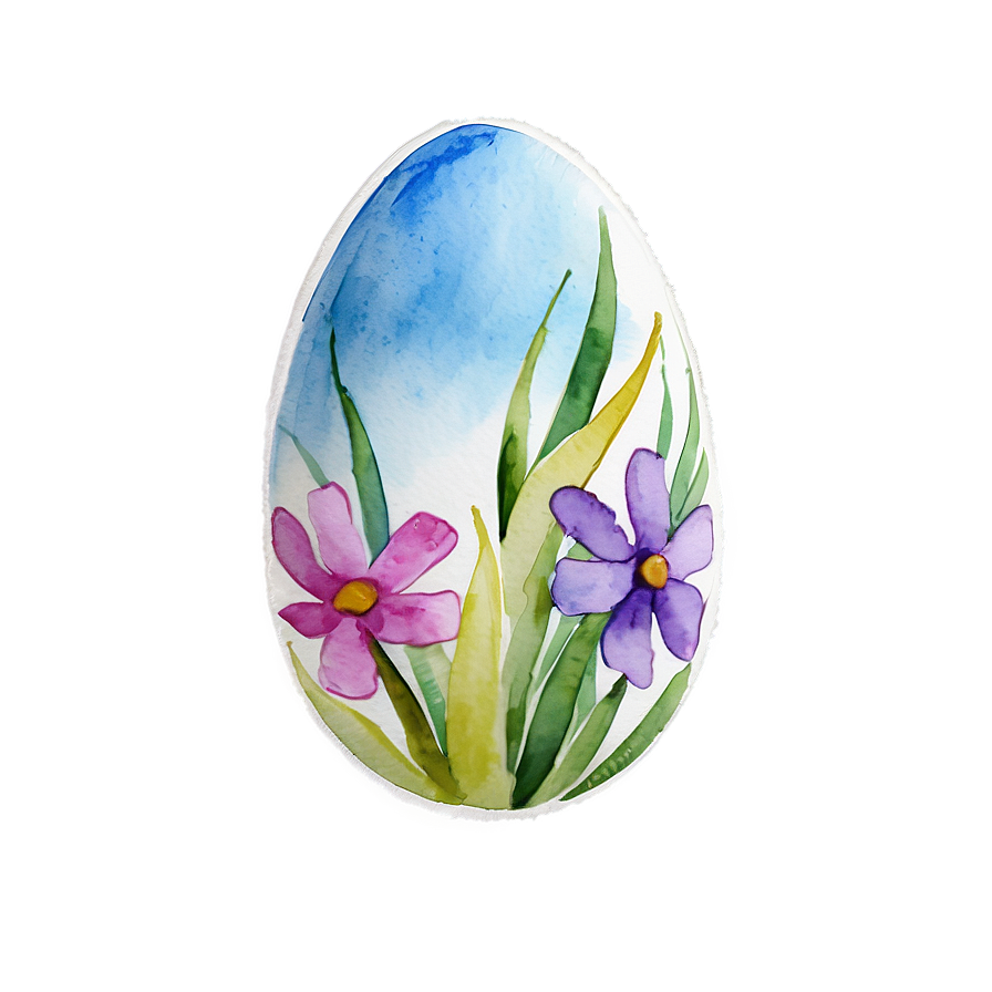 Watercolor Easter Egg Png Xrt PNG Image