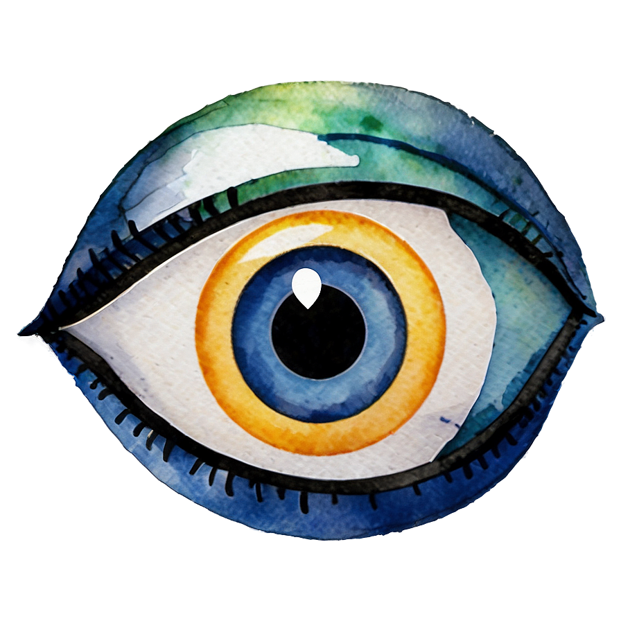 Watercolor Evil Eye Png Ksl79 PNG Image