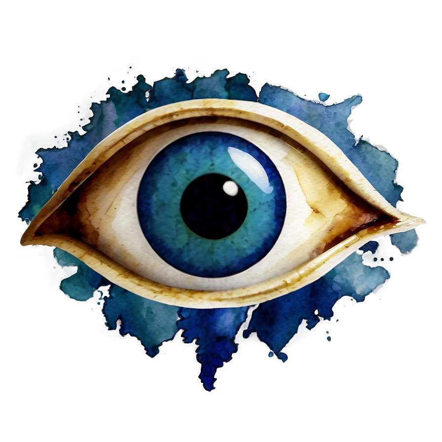 Watercolor Evil Eye Png Lei PNG Image