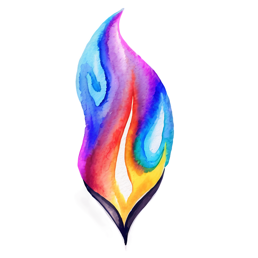 Watercolor Flame Png Aif PNG Image