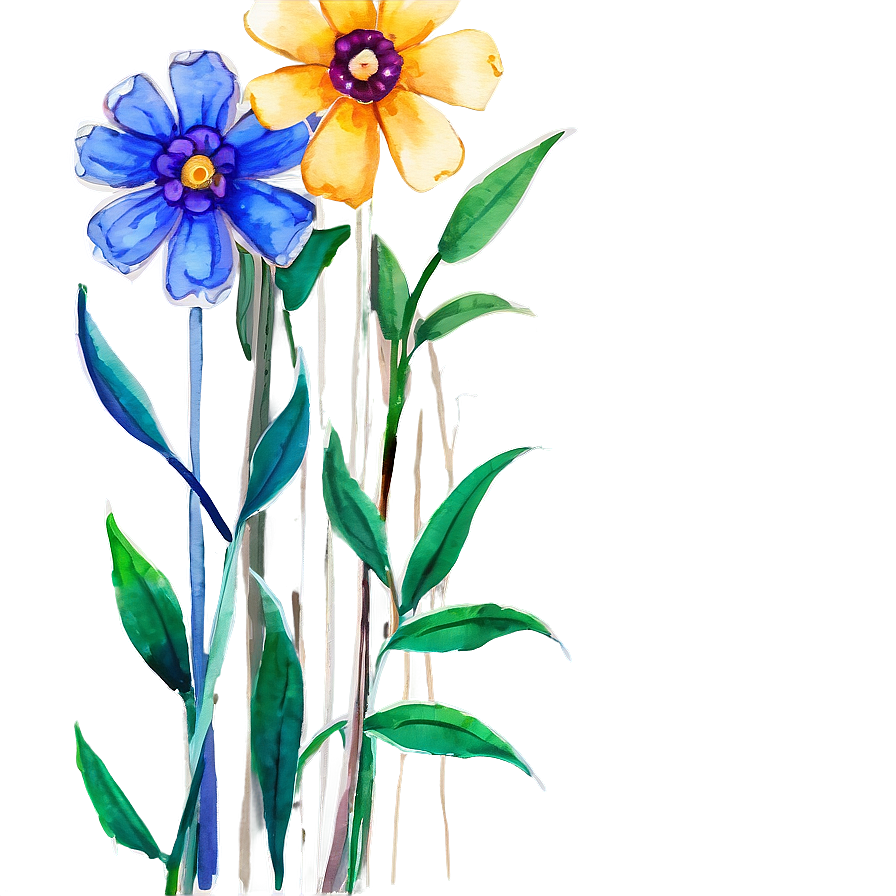 Watercolor Floral Clipart Png Exl PNG Image