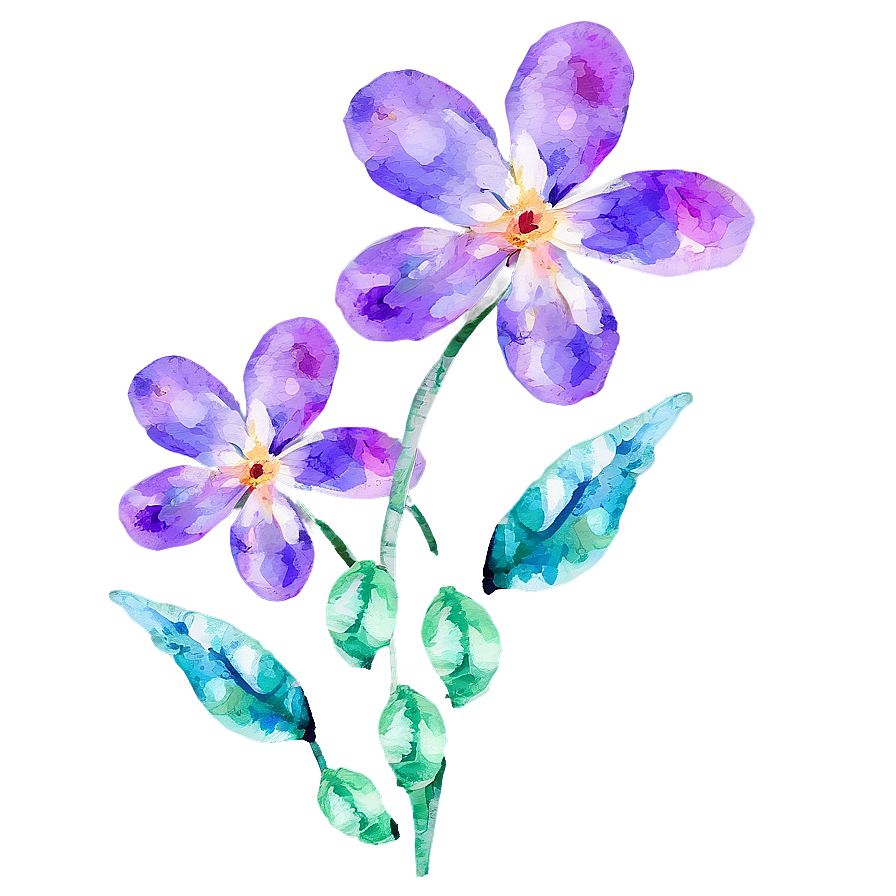 Watercolor Floral Creations Png Deb96 PNG Image