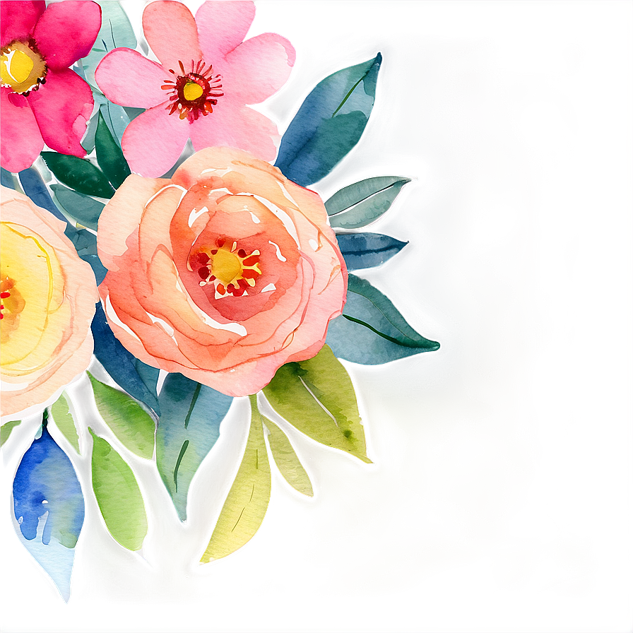 Watercolor Floral Dream Png 06272024 PNG Image