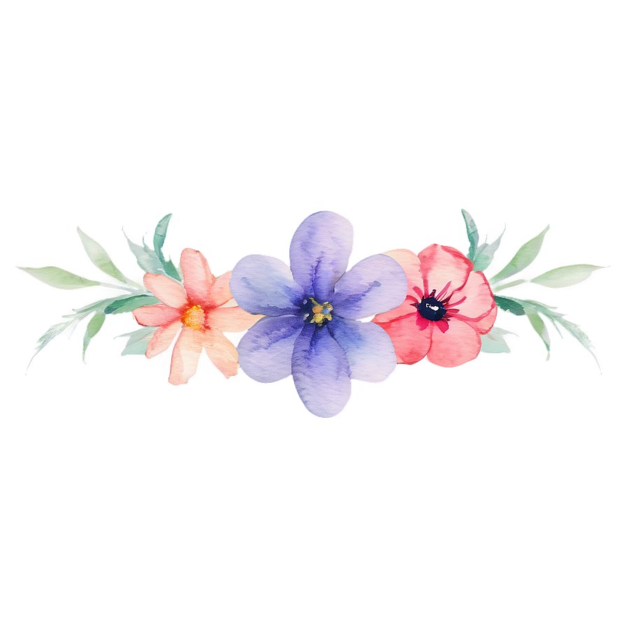 Watercolor Floral Dream Png Hkg PNG Image