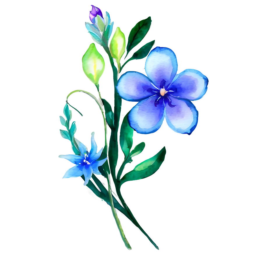 Watercolor Floral Fantasy Png Gud13 PNG Image