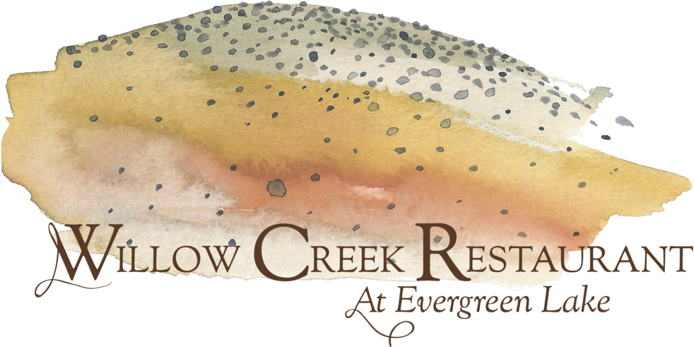 Watercolor Flounder Willow Creek Restaurant Logo PNG Image