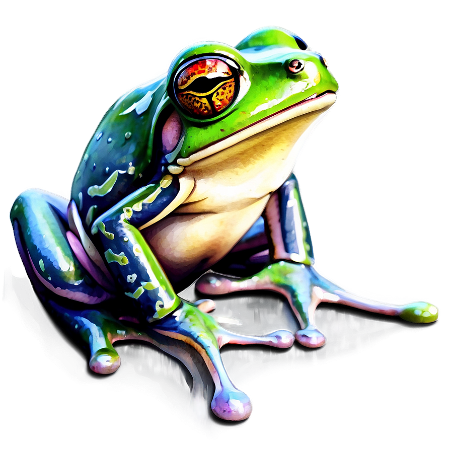 Watercolor Frog Painting Png 05032024 PNG Image