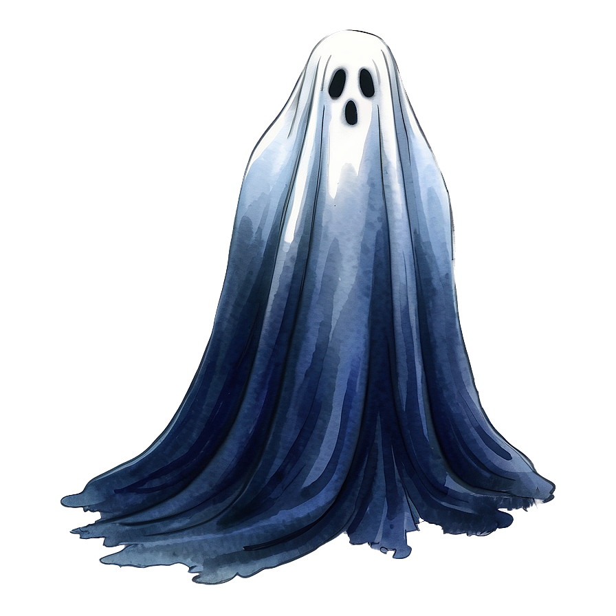 Watercolor Ghost Png 17 PNG Image