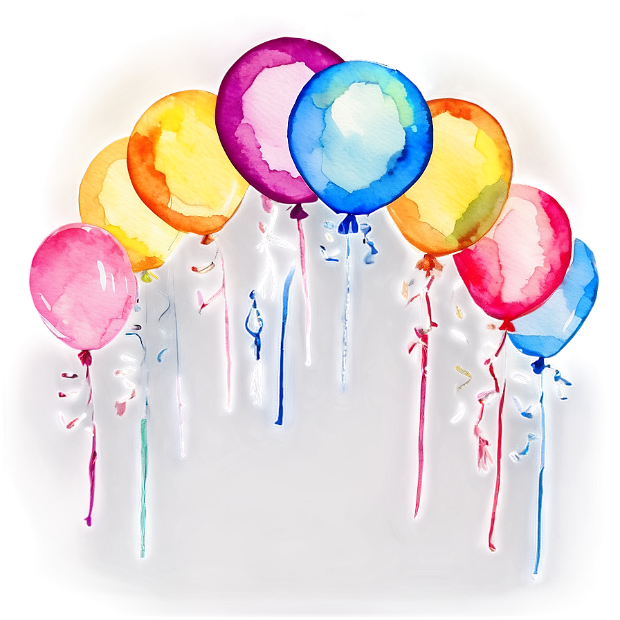 Watercolor Happy Birthday Png 05032024 PNG Image