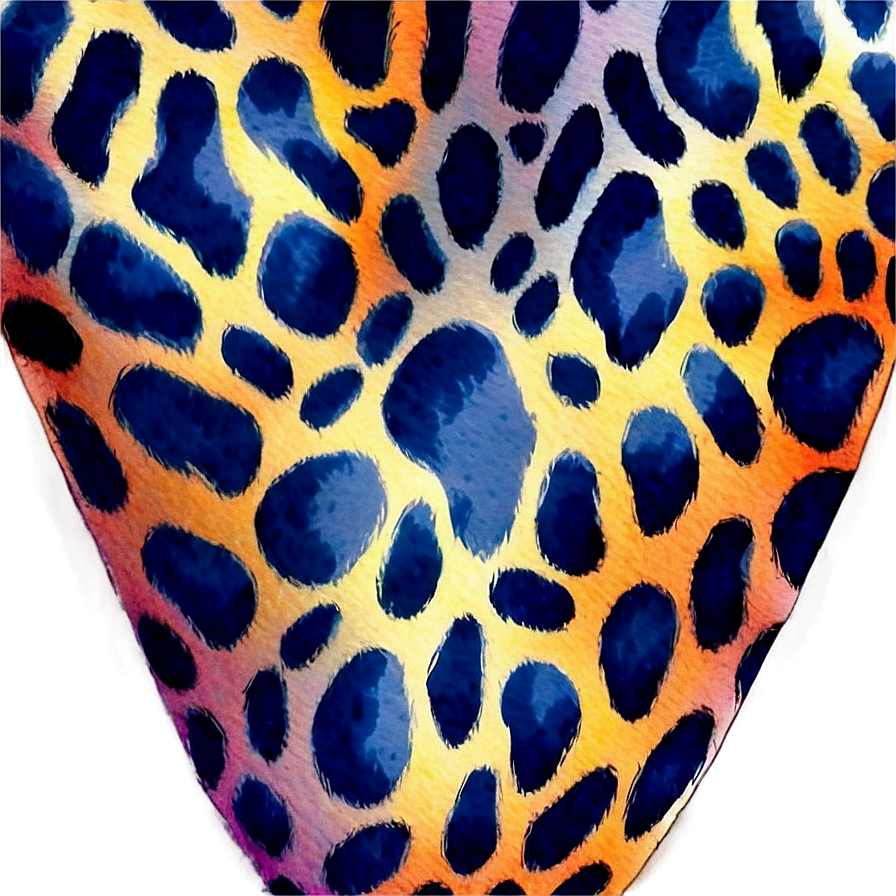 Watercolor Leopard Print Png 36 PNG Image