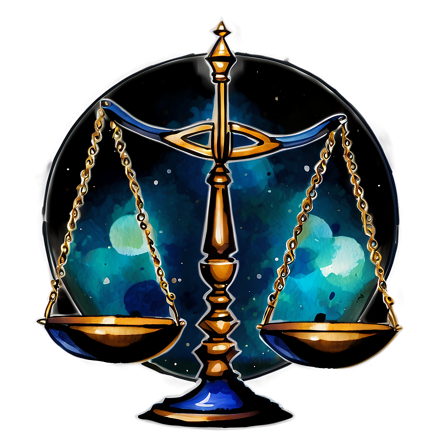 Watercolor Libra Zodiac Png 65 PNG Image