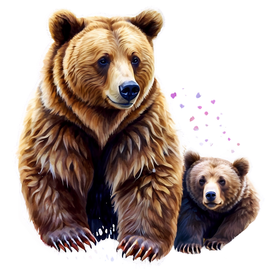 Watercolor Mama Bear Image Png 70 PNG Image