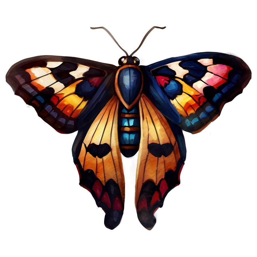 Watercolor Moth Png 70 PNG Image