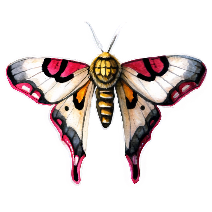 Watercolor Moth Png 95 PNG Image