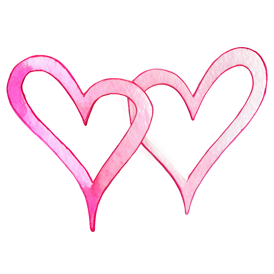 Watercolor Pink Heart Png Gcp PNG Image