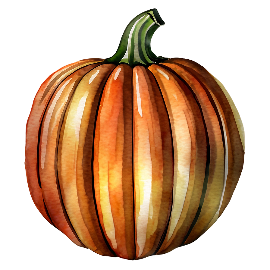 Watercolor Pumpkin Png 12 PNG Image