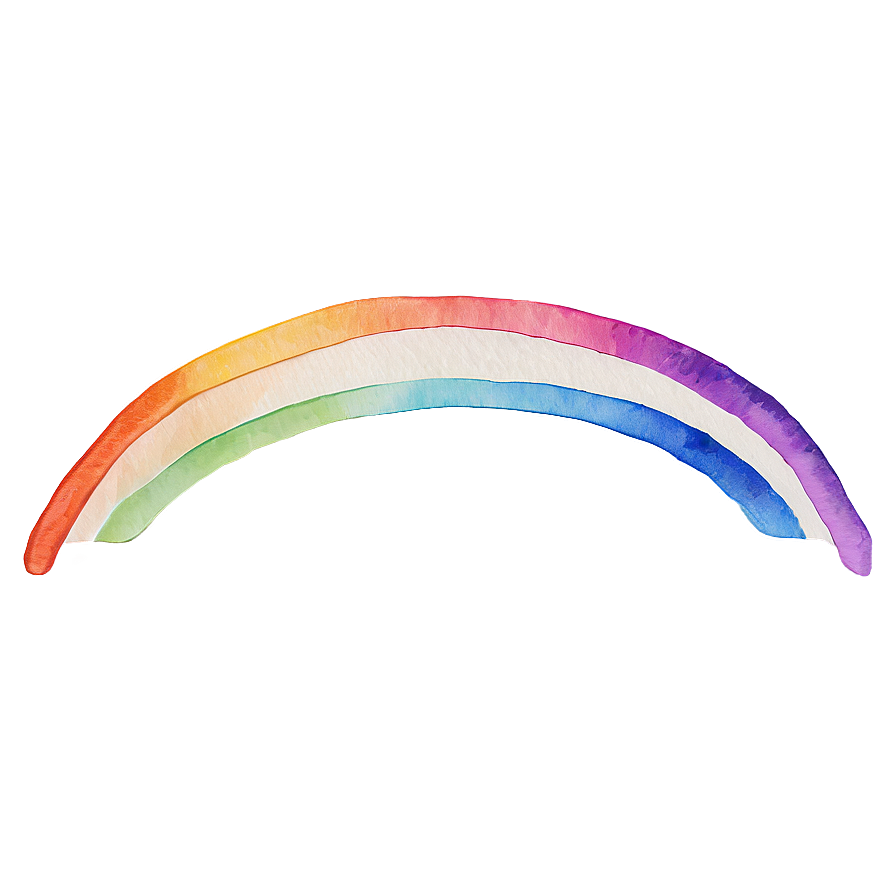 Watercolor Rainbow Doodles Png Fey38 PNG Image