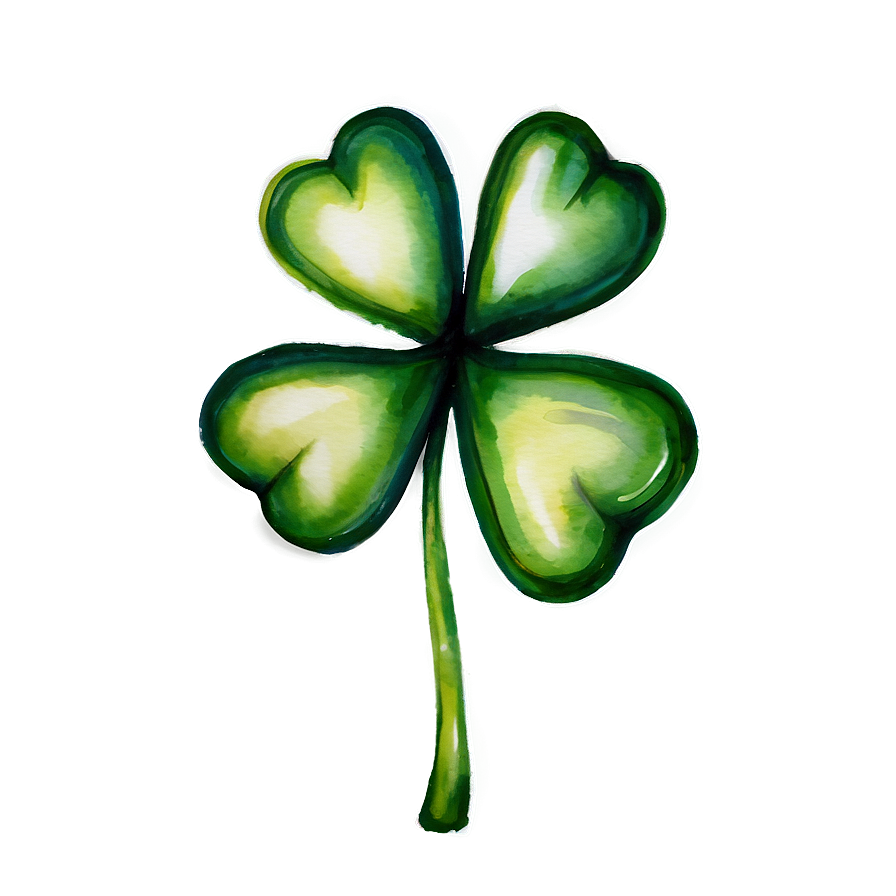 Watercolor Shamrock Png 05242024 PNG Image