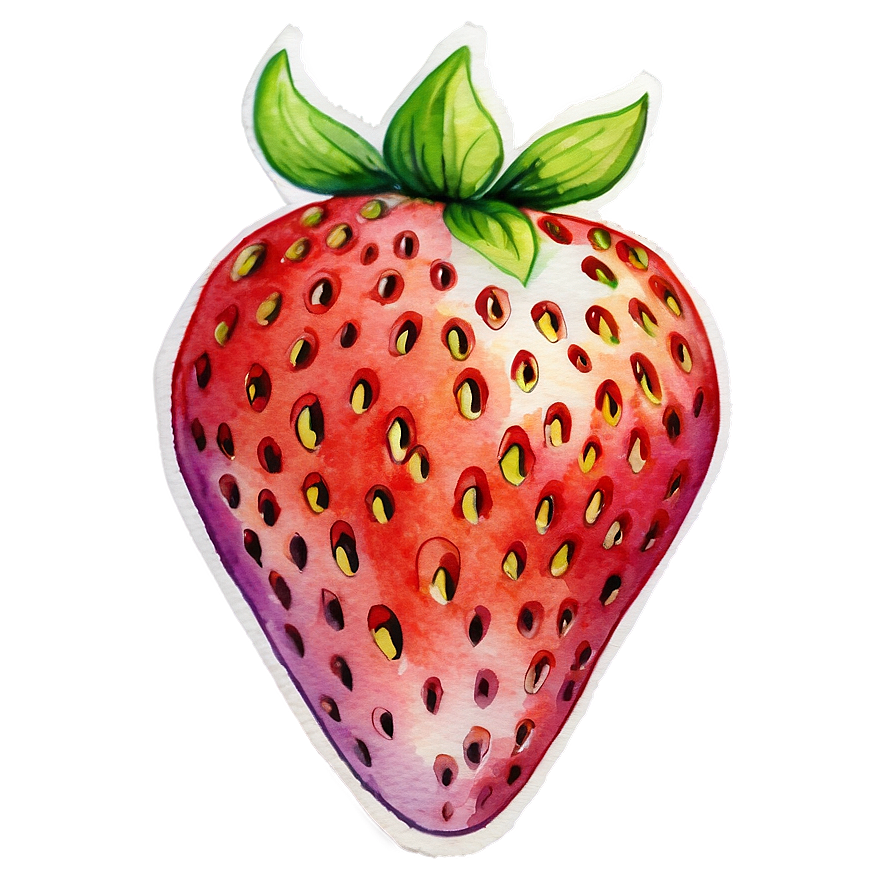 Watercolor Strawberry Png 05042024 PNG Image