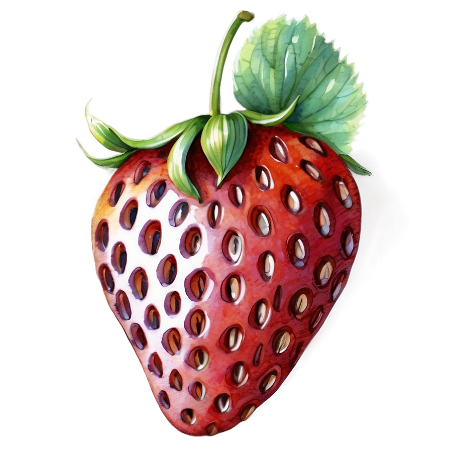 Watercolor Strawberry Png Sgl PNG Image