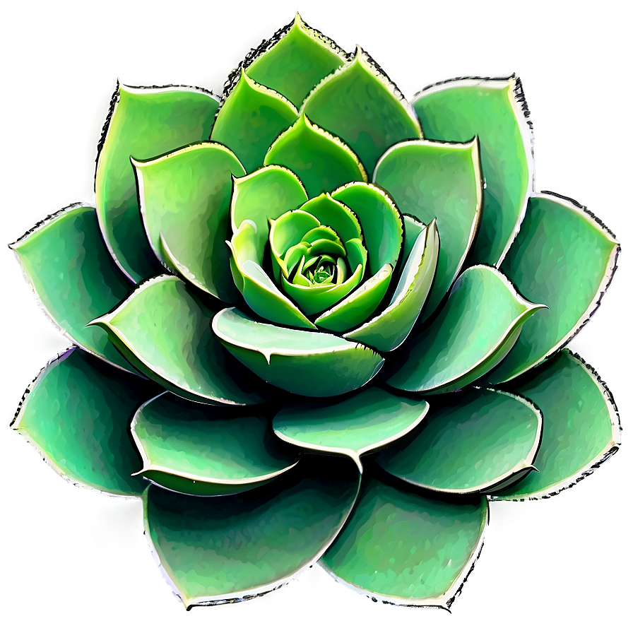 Watercolor Succulent Png 3 PNG Image