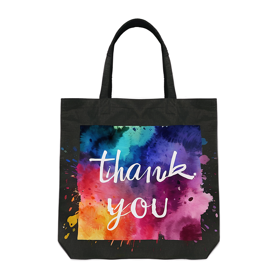 Watercolor Thank You Bag Png Jop27 PNG Image