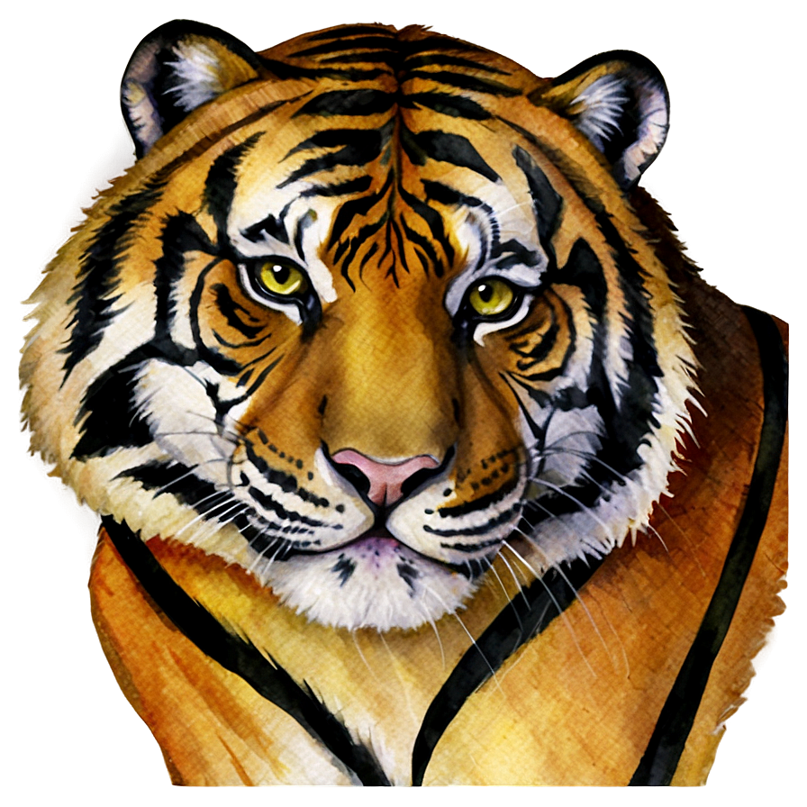 Watercolor Tiger Png Trf PNG Image