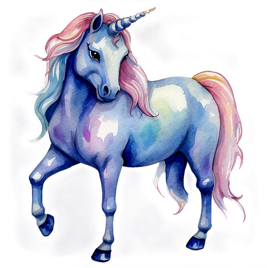 Watercolor Unicorn Png 05032024 PNG Image