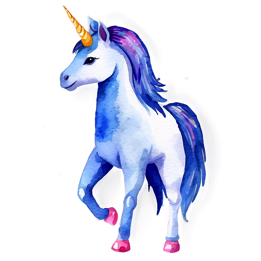 Watercolor Unicorn Png Ahg PNG Image