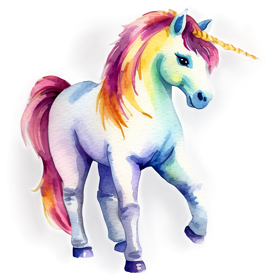 Watercolor Unicorn Png Yvi14 PNG Image