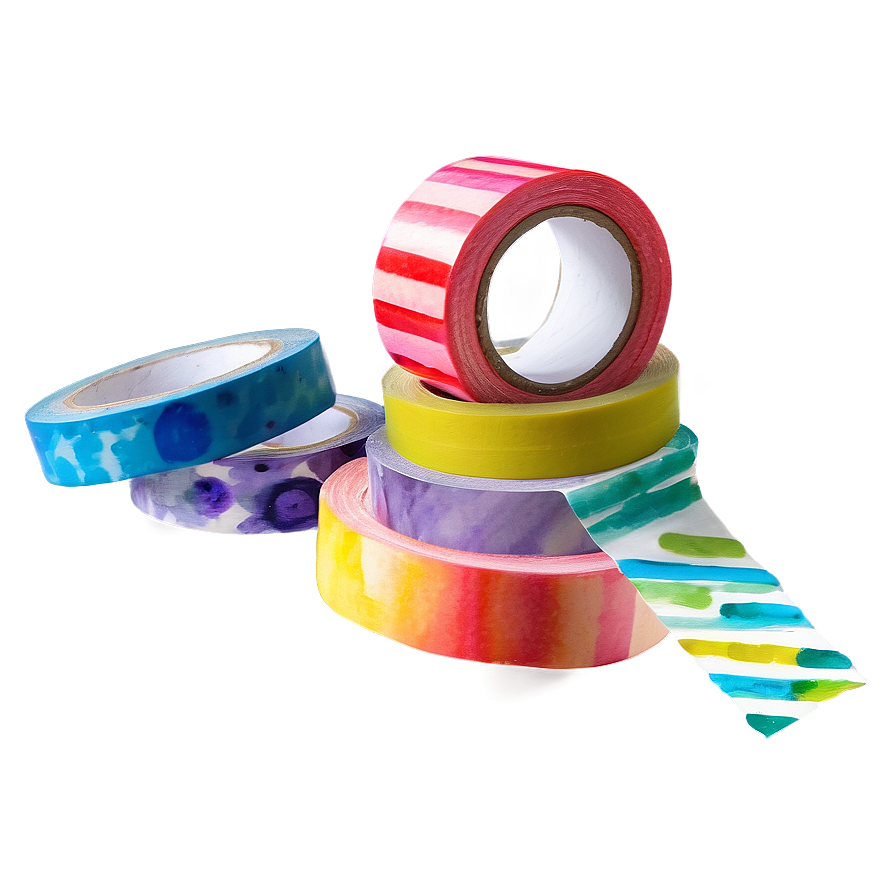 Watercolor Washi Tape Png Knp95 PNG Image