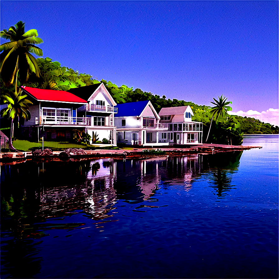 Waterfront Houses Png Iym46 PNG Image