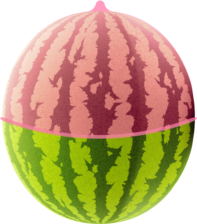 Watermelon Condom Hybrid PNG Image